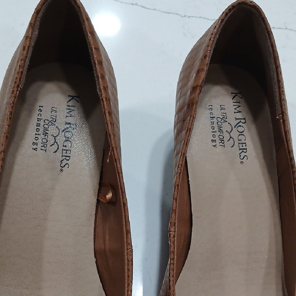 Kim Rogers Tan Textured Heels Sz10 New Whithout Tag Or Box - Picture 3 of 8